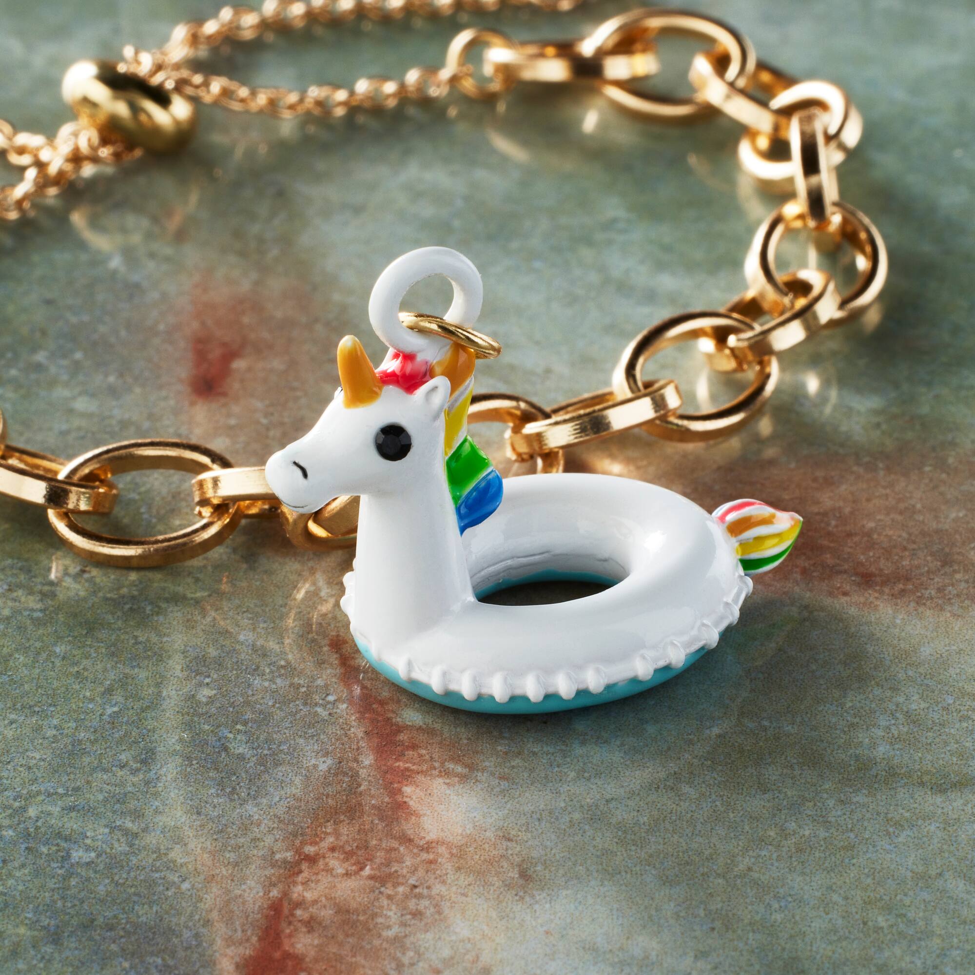 12 Pack: Pool Float Charm by Bead Landing™